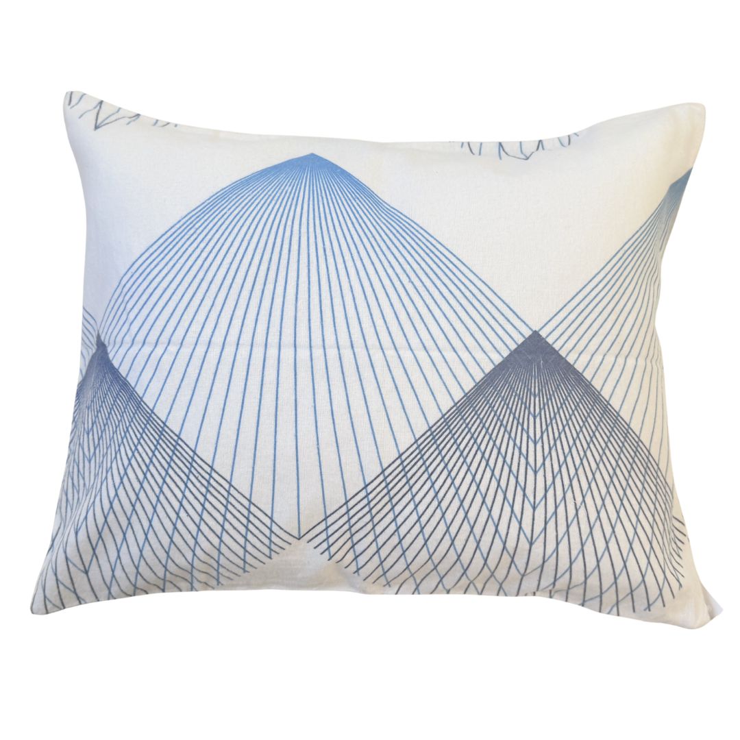 Flannel bedding set - 3 pieces - Beige/white