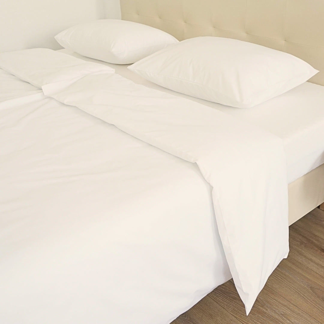 Hotel pamutvászon ágyneműhuzat - 50% Pamut - 50% PE - áthajtós - 2 db-os szett - 142 gr/m2 - csomagos