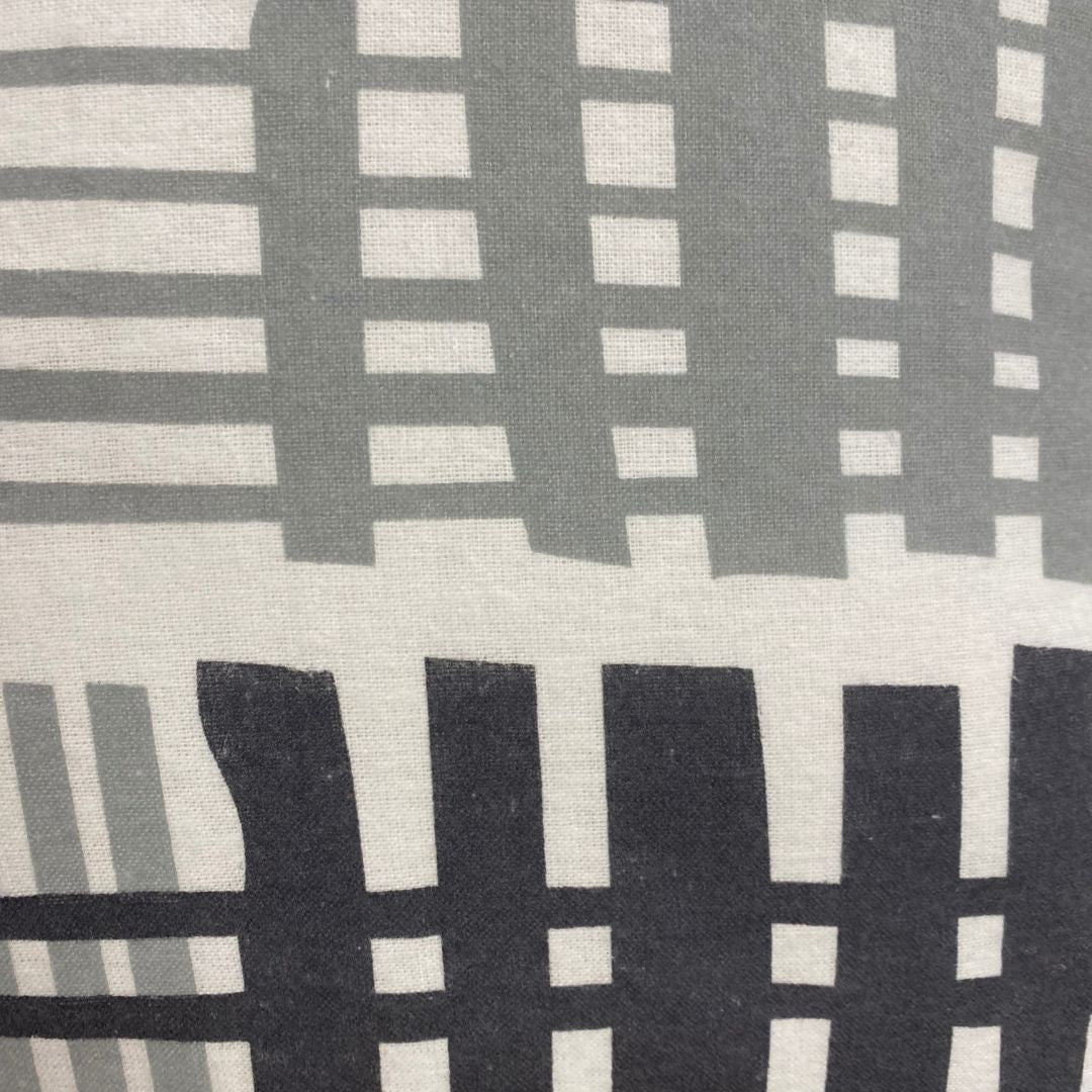 Flanel ágyneműhuzat garnitúra - 3 db-os - Szürke/fehér