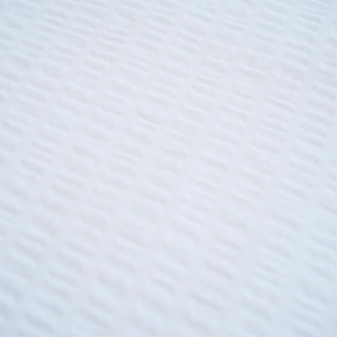 Crepe pillowcase, duvet cover – 100% Cotton – White - fold-over - 130 gr/m2