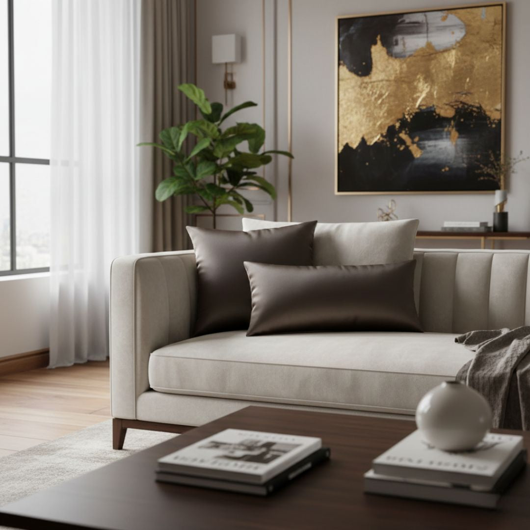 Dekokissen (mit Einlage) 45x45 cm (creme)