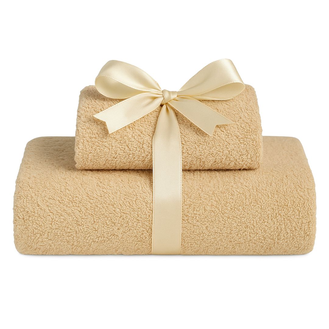 Beige terry towel - 450 gr/m2