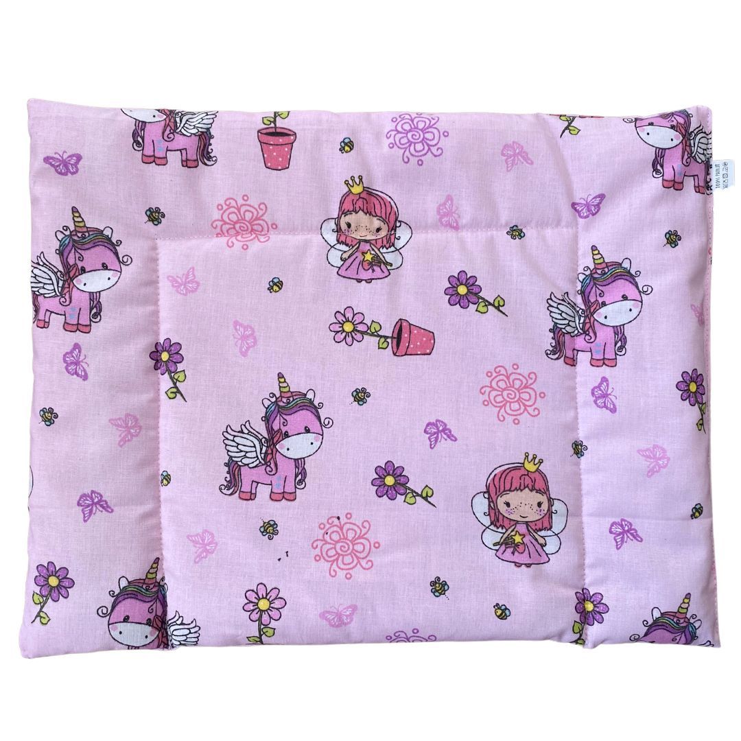 Unicorn quilted flat children's pillow