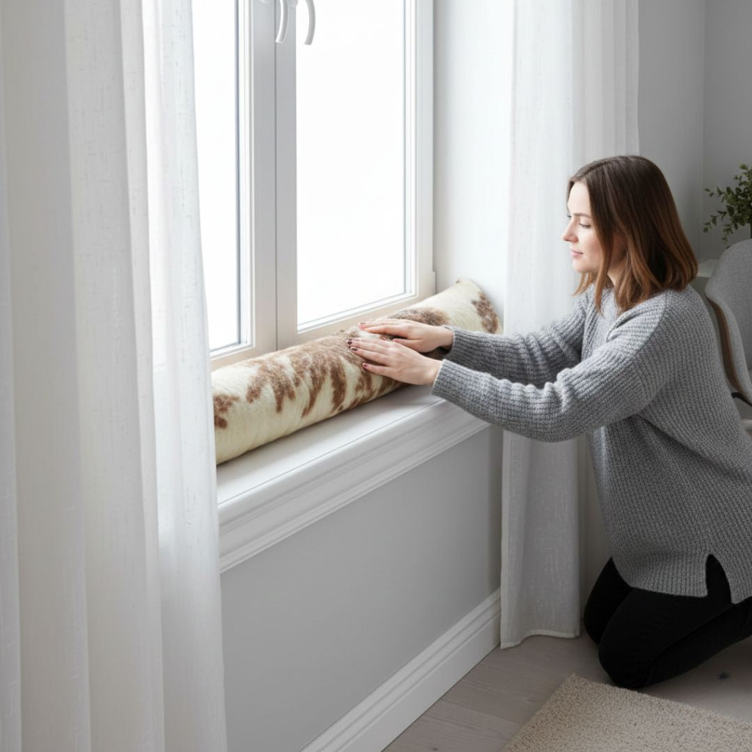 Wool draught excluder pattern - 520 gr/m2