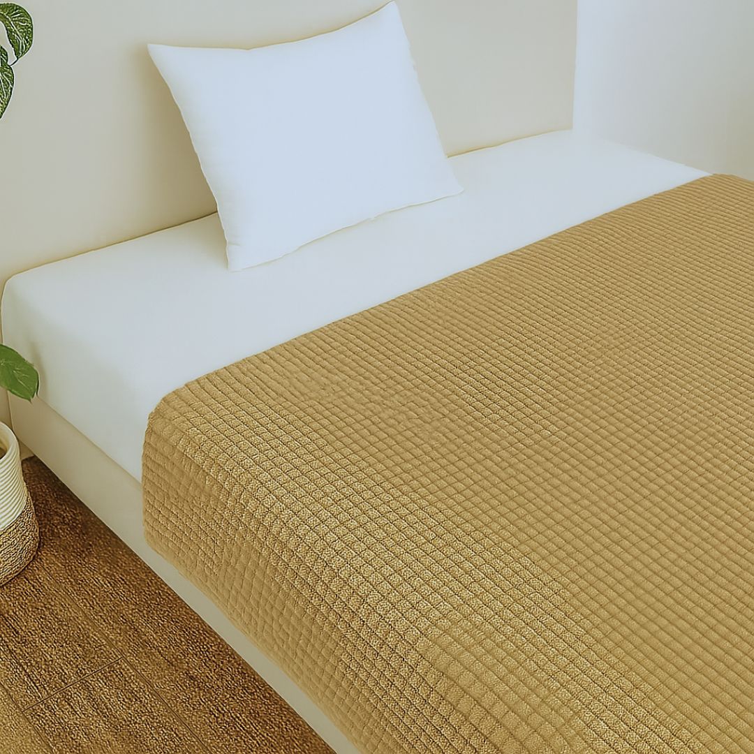 Merino Pyramidendecke - Haselnuss