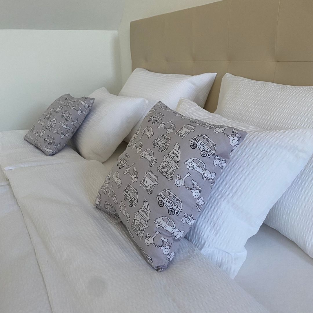 Graues Autokissen - 40x40 cm