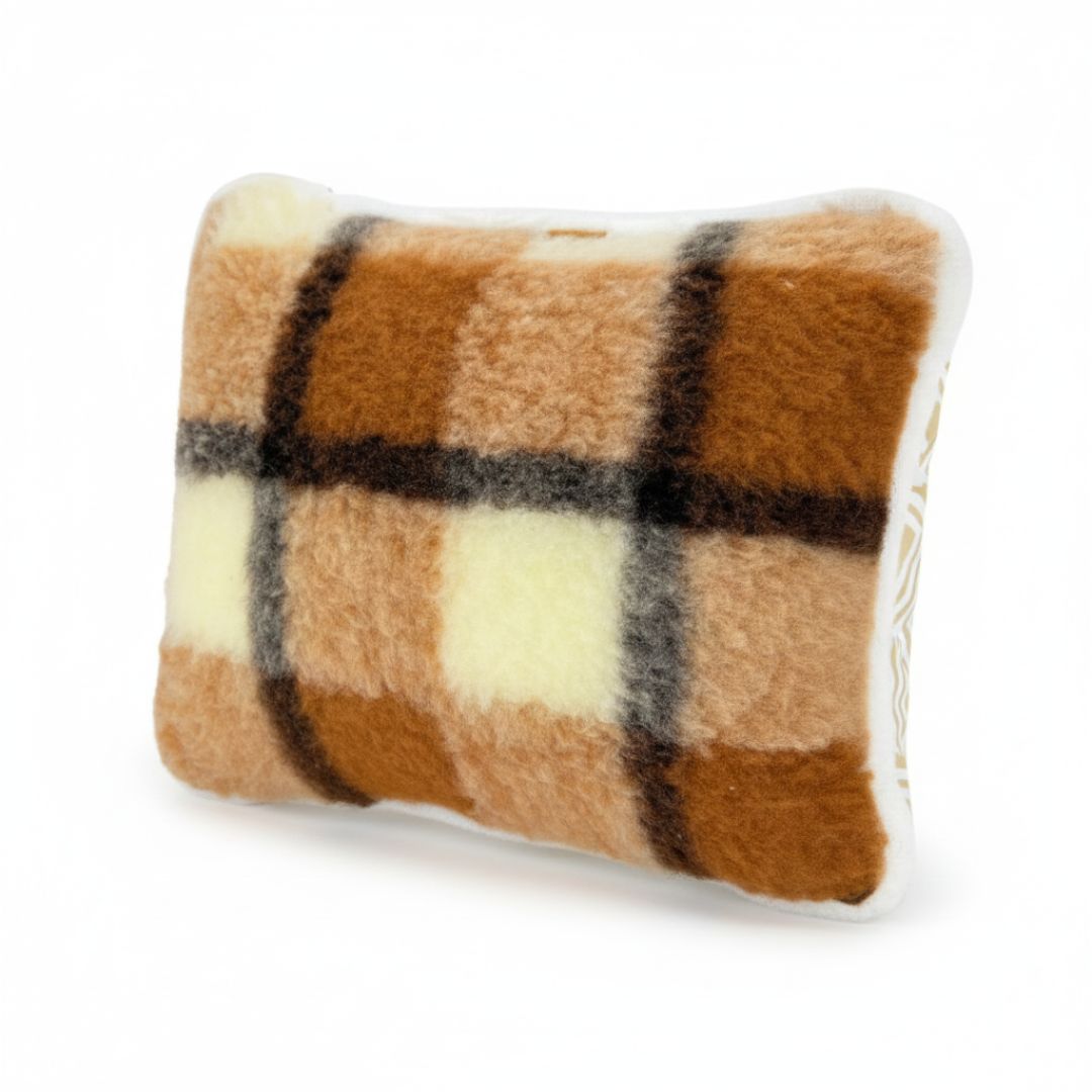 Einseitiges kleines Wollkissen mit Lavendelmuster – 600 g/m² – 40 x 50 cm