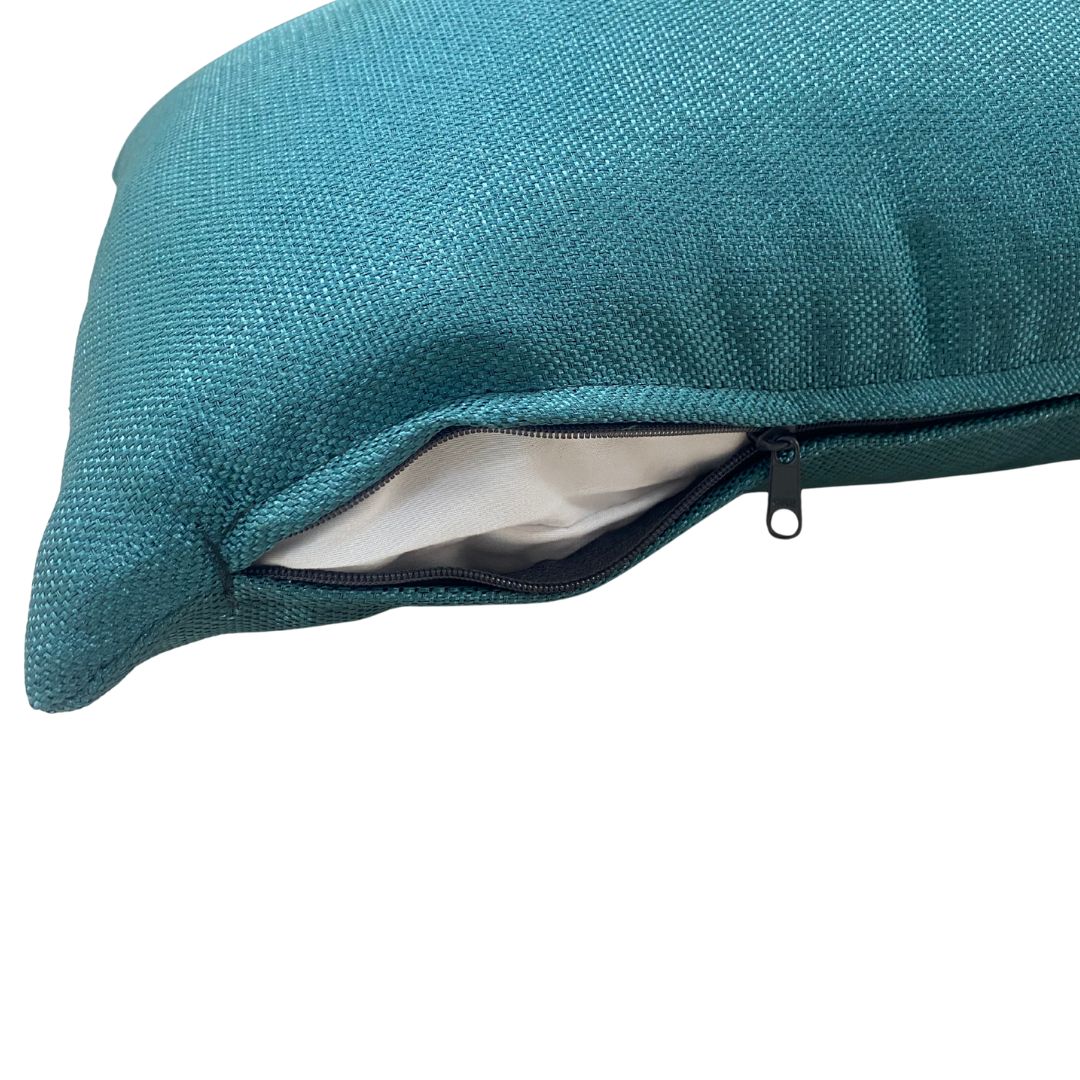 Turquoise decorative pillow - with insert - 30x60 cm