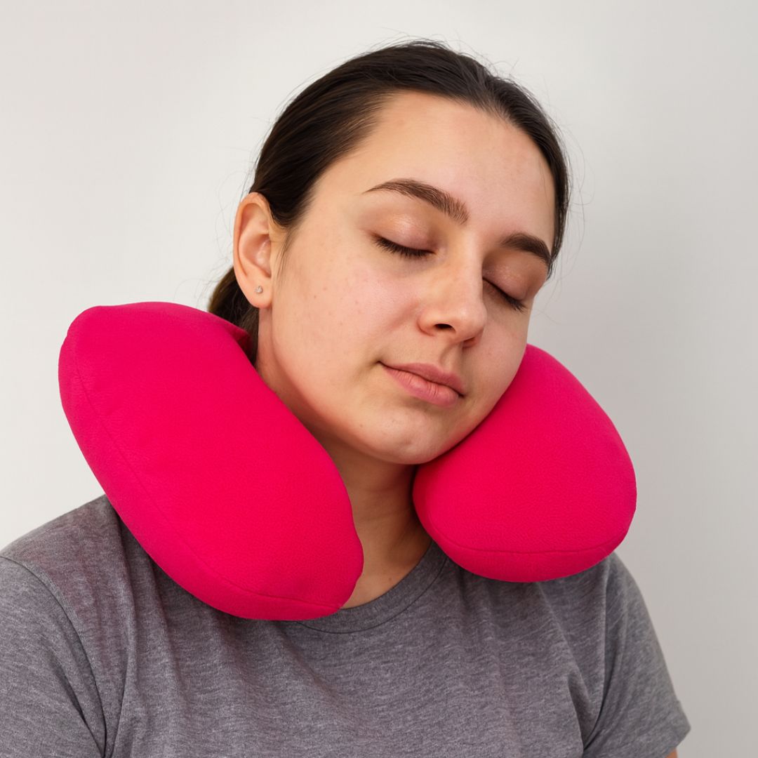 Memory utazópárna, nyakpárna - Rózsaszín