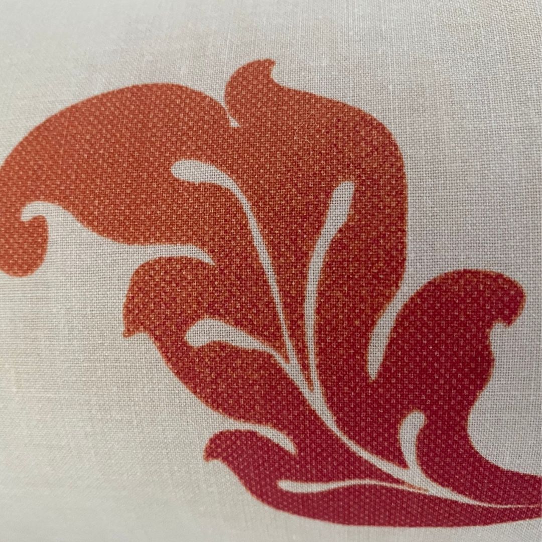 Beige branched - cylinder pillow 2 pcs