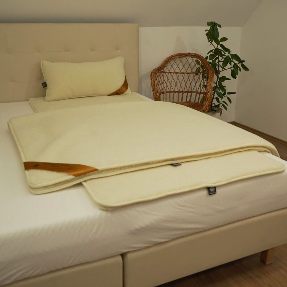 Cashmere-Wool Euro set double-sided 550 gr/m2 - LUXURY QUALITY!