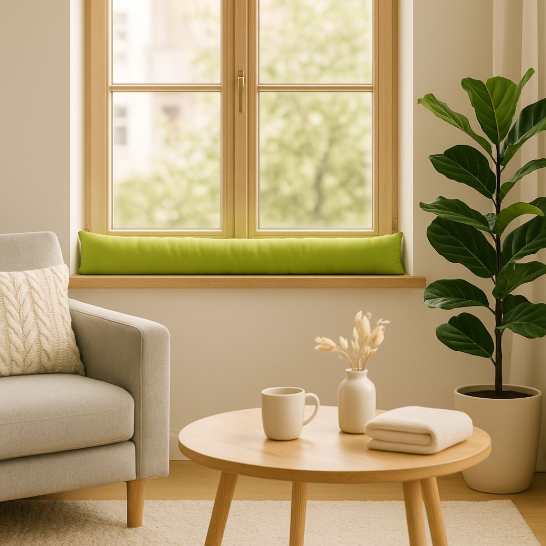 Verdunkelnder Zugluftstopper - Kiwigrün