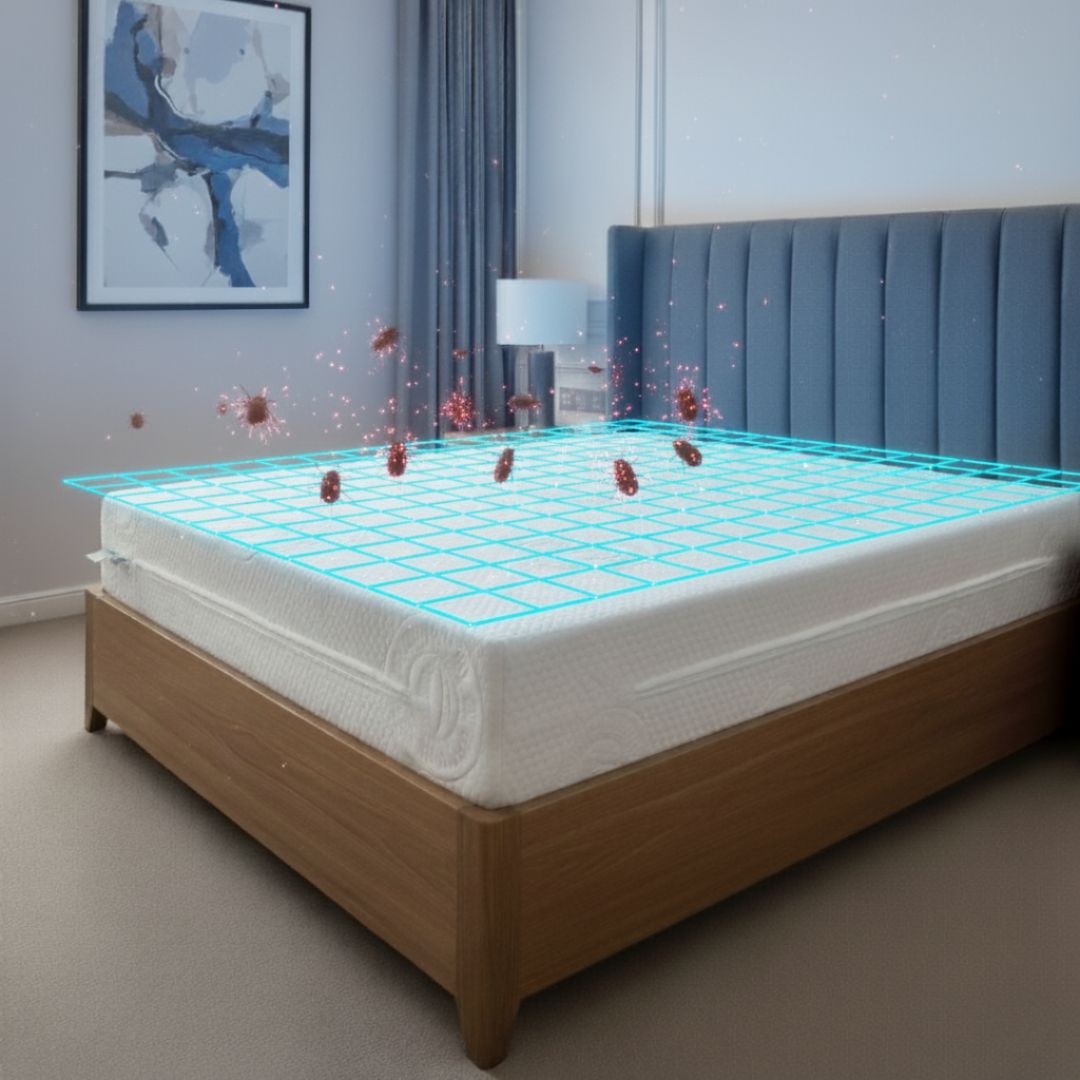 Czingerhome GREENFIRST® Anti Bed Bug - Mattress cover with zipper, removable (against bed bugs)