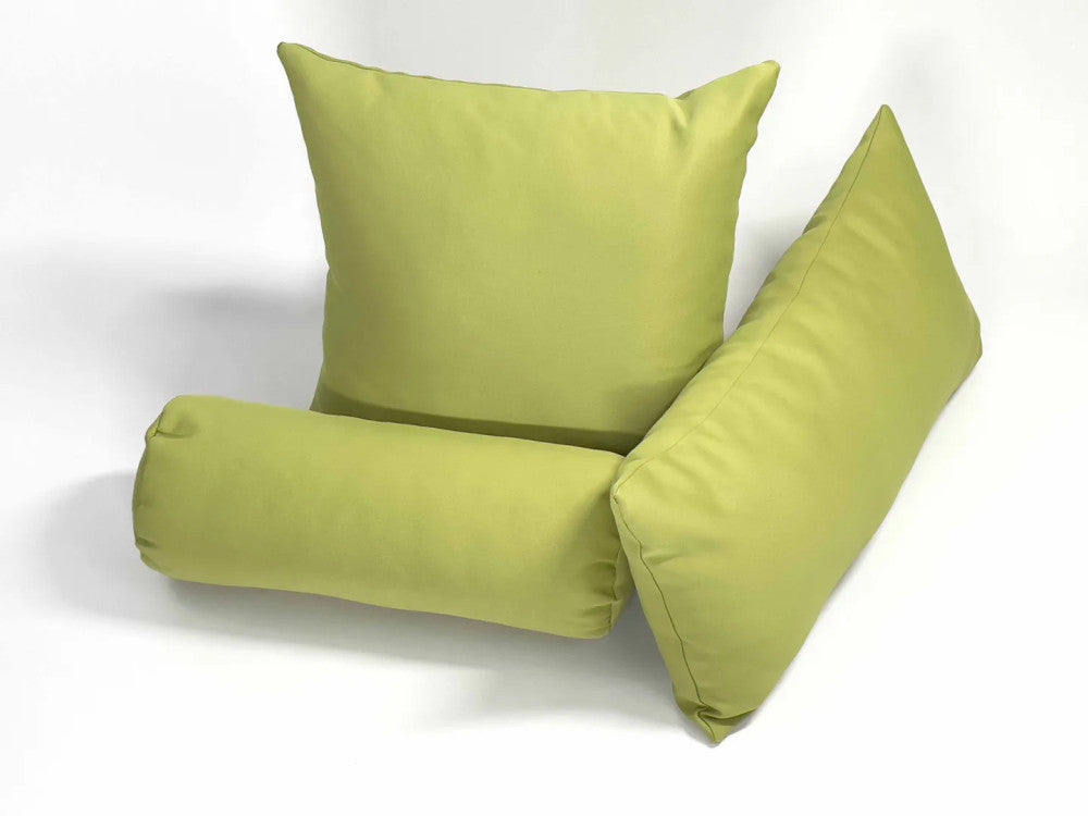 Dekokissen - 3-teiliges Kissenset, mit Einlage - mit Reißverschluss - BLACK OUT