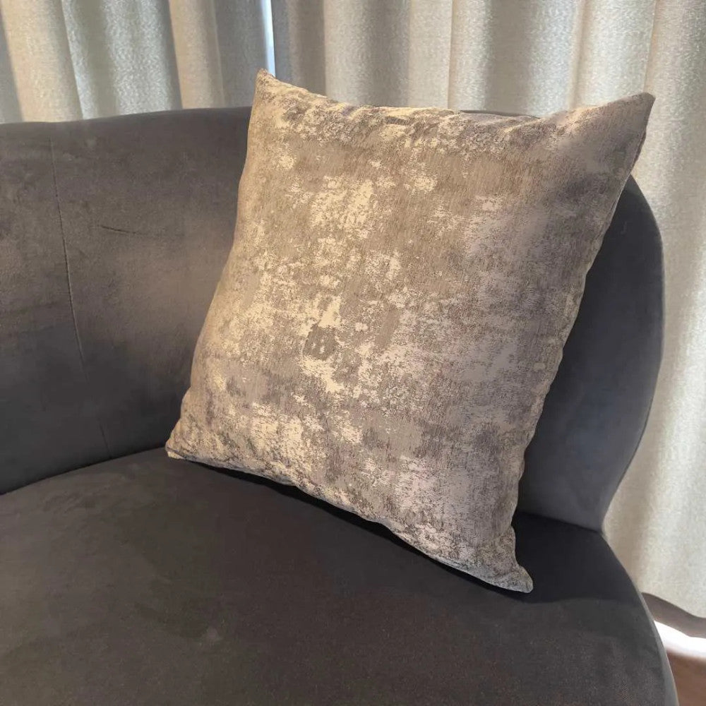Decorative silver cushion - 40x40 cm