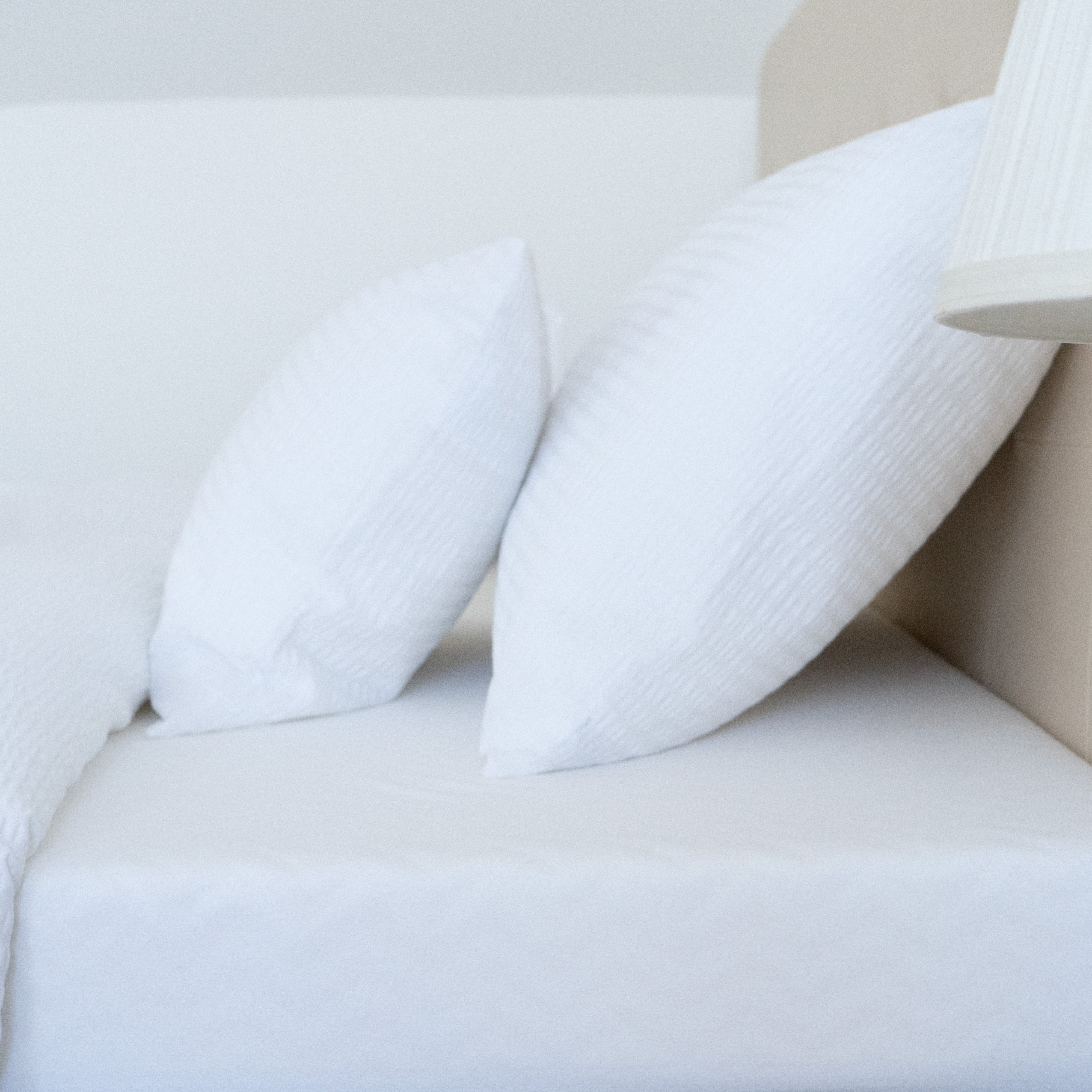 Crepe 100% cotton bed linen set - fitted - set of 3 - 130 gr/m2