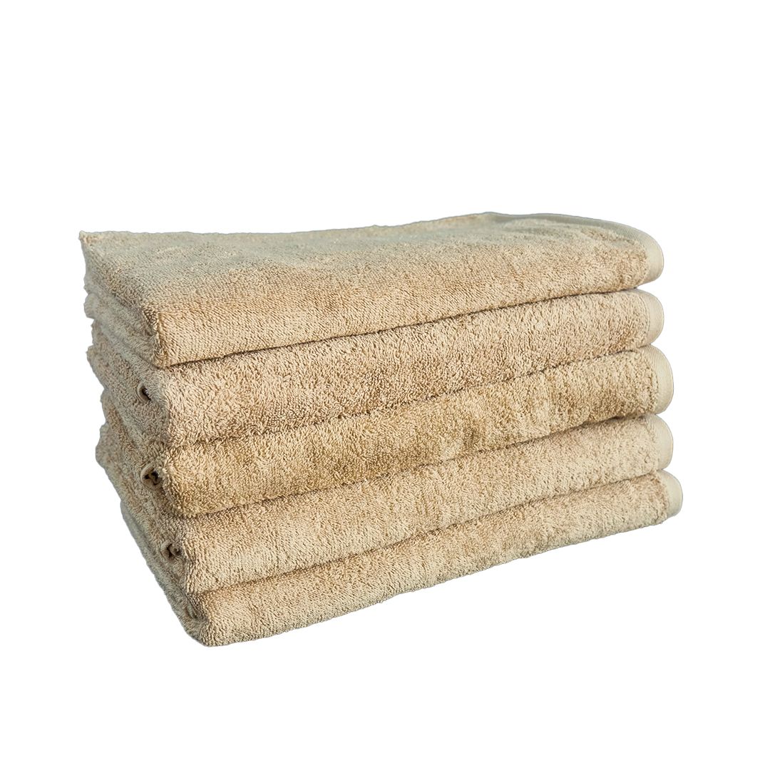 Hotelfrotteehandtuch - 450 gr/m2 - Beige - verpackt