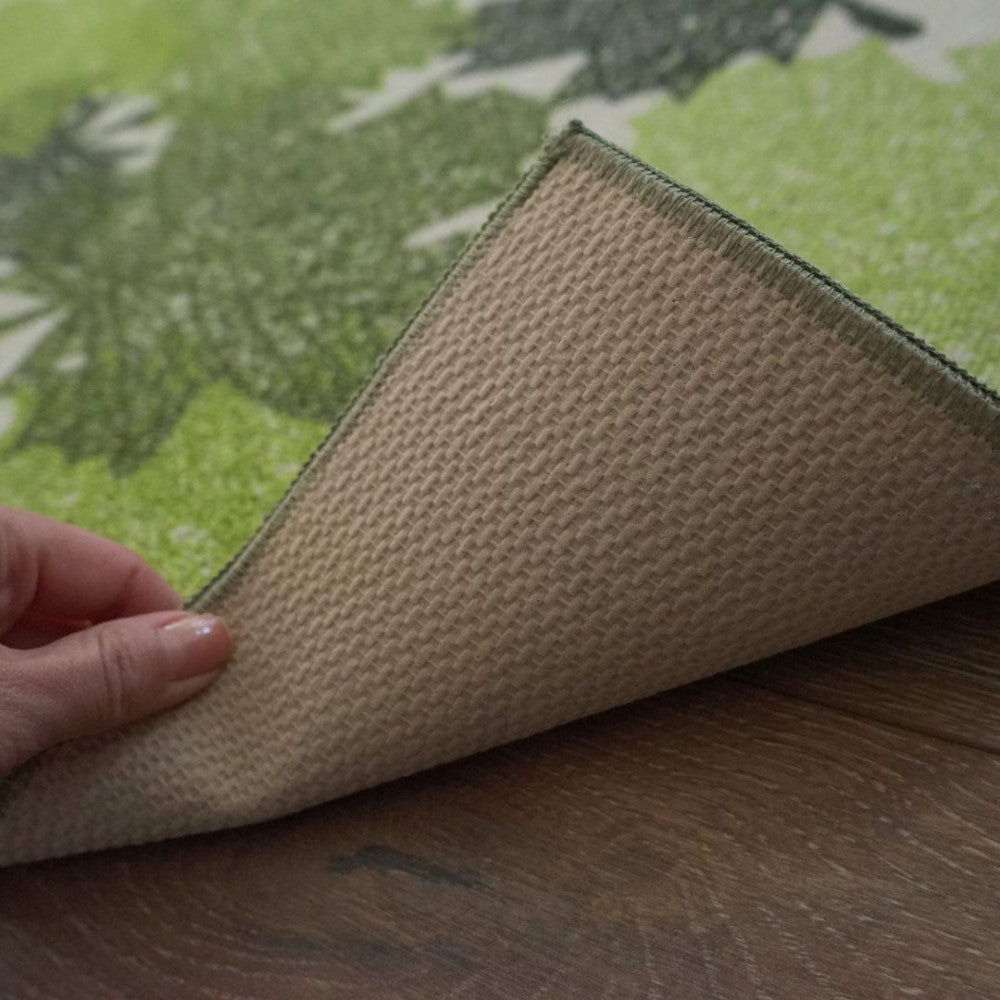 Fußmatte - Blättermuster - Grün