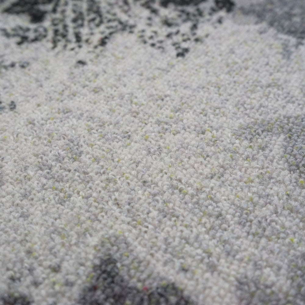 Lábtörlő - Levél mintás - Szürke