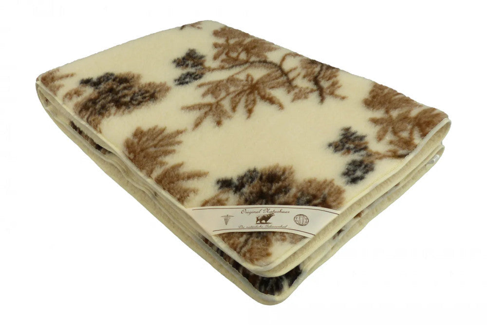 Wool blanket patterned double-sided - 520 gr/m2