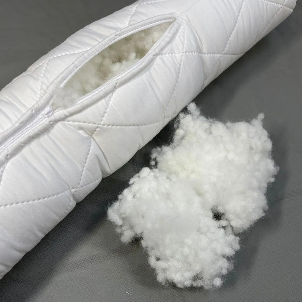 Dünnes, gestepptes Rollenkissen – mit einstellbarer Härte