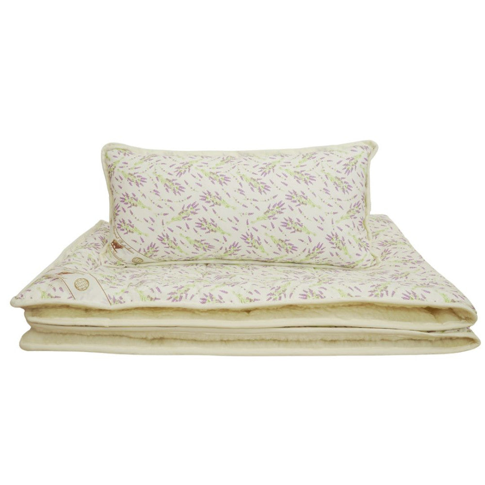 Gyapjú-pamut nyári garnitúra (2 részes) - Levendulás