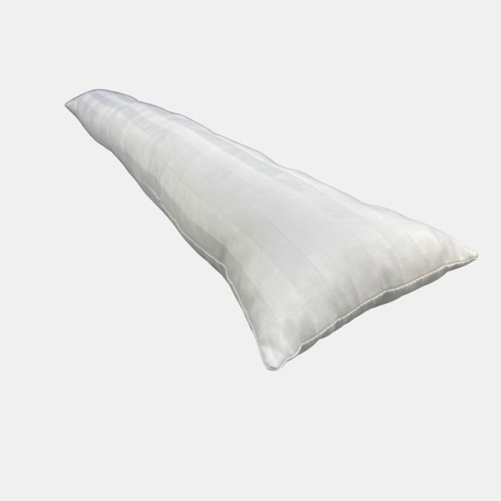 Zugluftstopper mit Damaststreifen