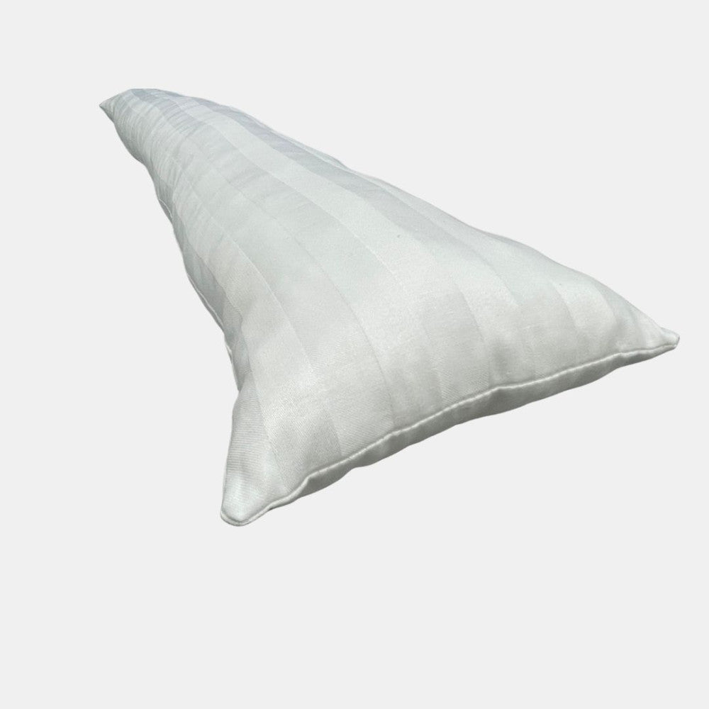 Zugluftstopper mit Damaststreifen