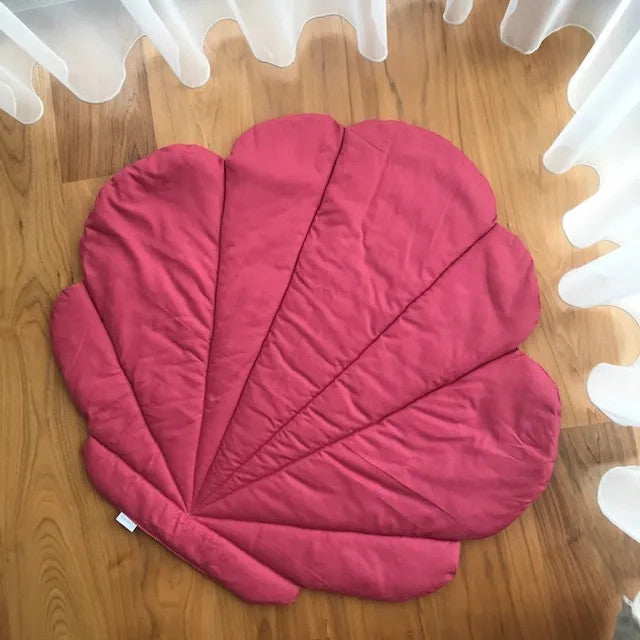 Muschel-Kinderspielmatte und -decke - Himbeere