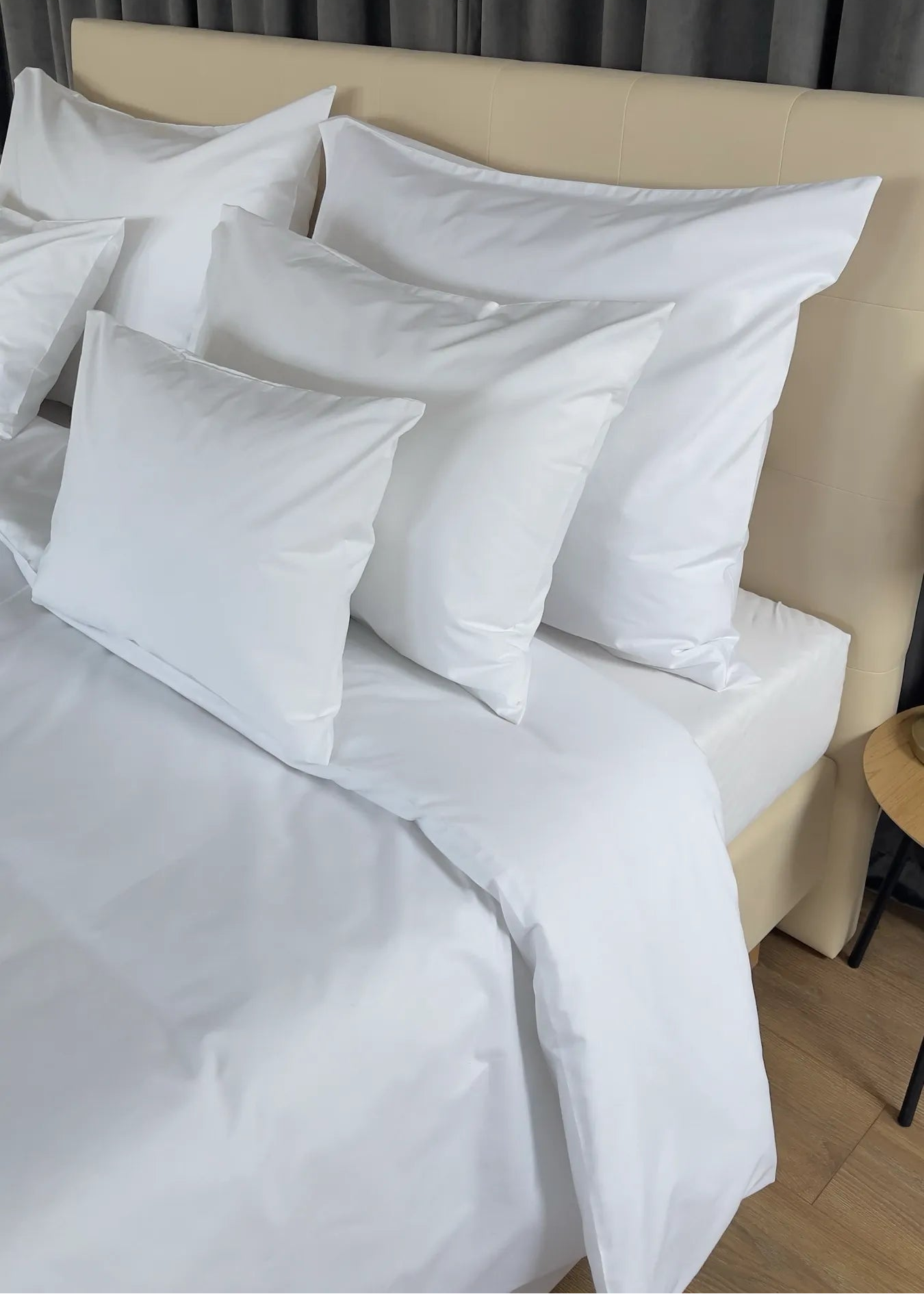 Hotel-Bettlakenset aus 100 % Baumwollleinen – Spannbettlaken – 3er-Set – 146 g/m²
