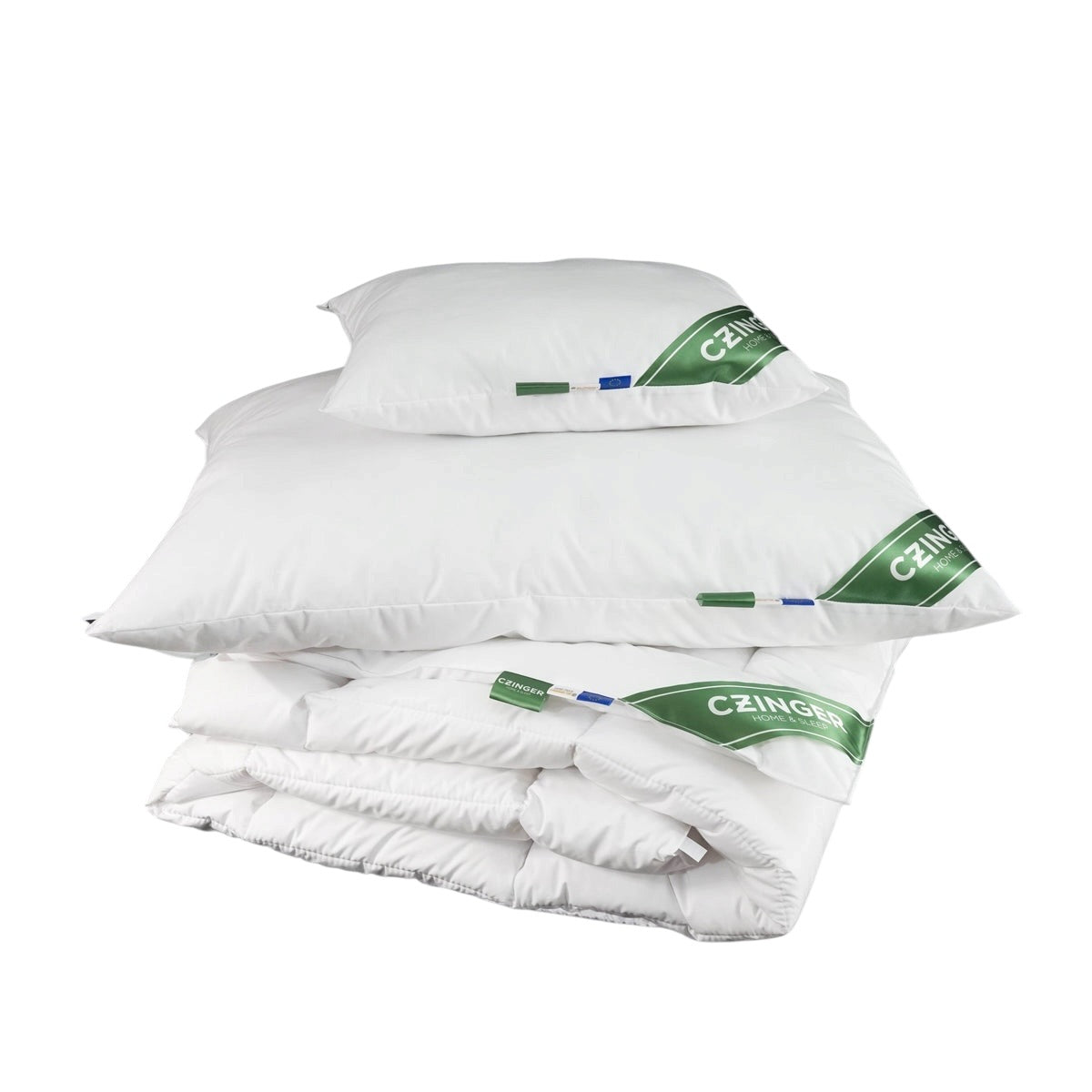 Family - Anti-allergic bedding set 3 pcs - 4 seasons - duvet, large pillow, small pillow - packaged