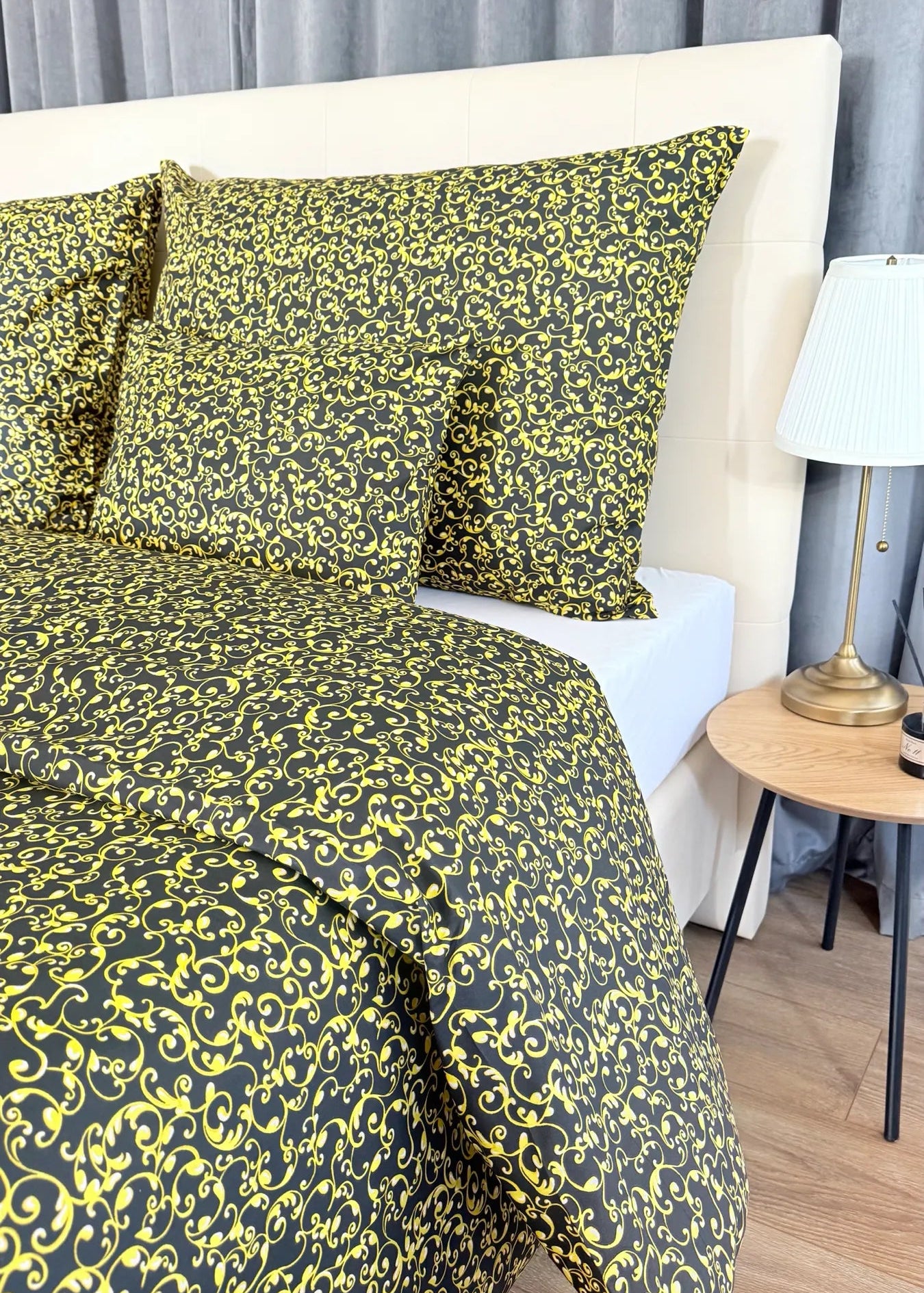 Baumwollbettwäscheset - Blaue Kreise