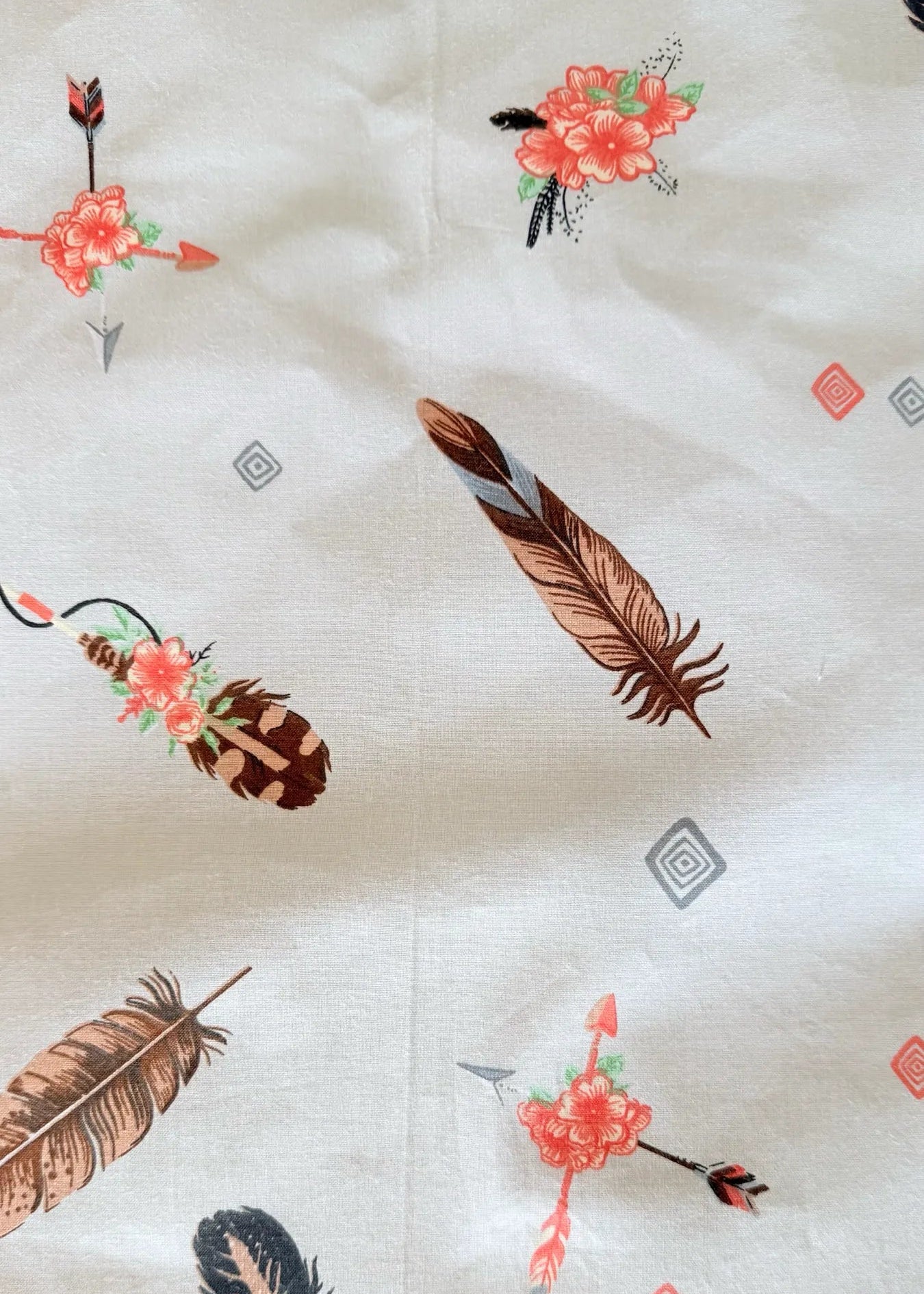 Cotton bed linen set - Blue circles