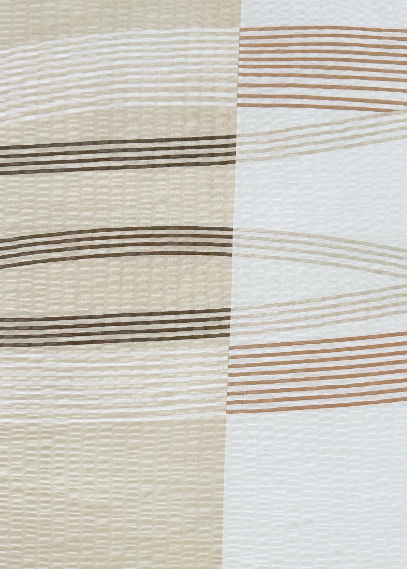 Krepp-Bettwäsche 3er-Set - Grünes Muster