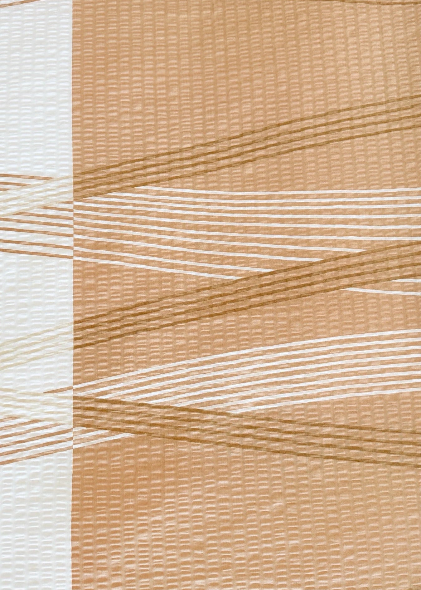 Krepp-Bettwäsche 3er-Set - Grünes Muster