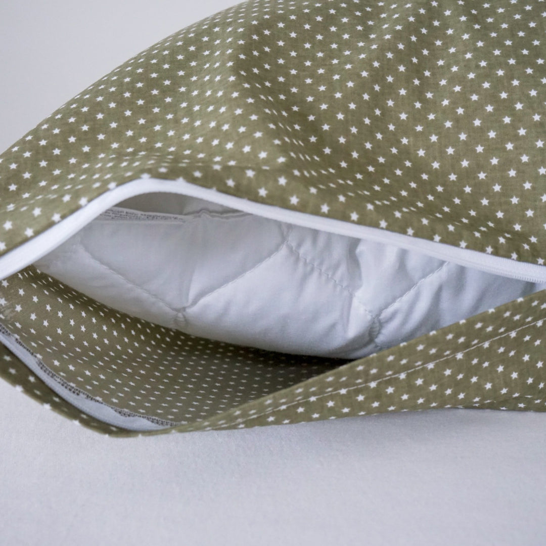 Cotton bed linen set - Khaki stars