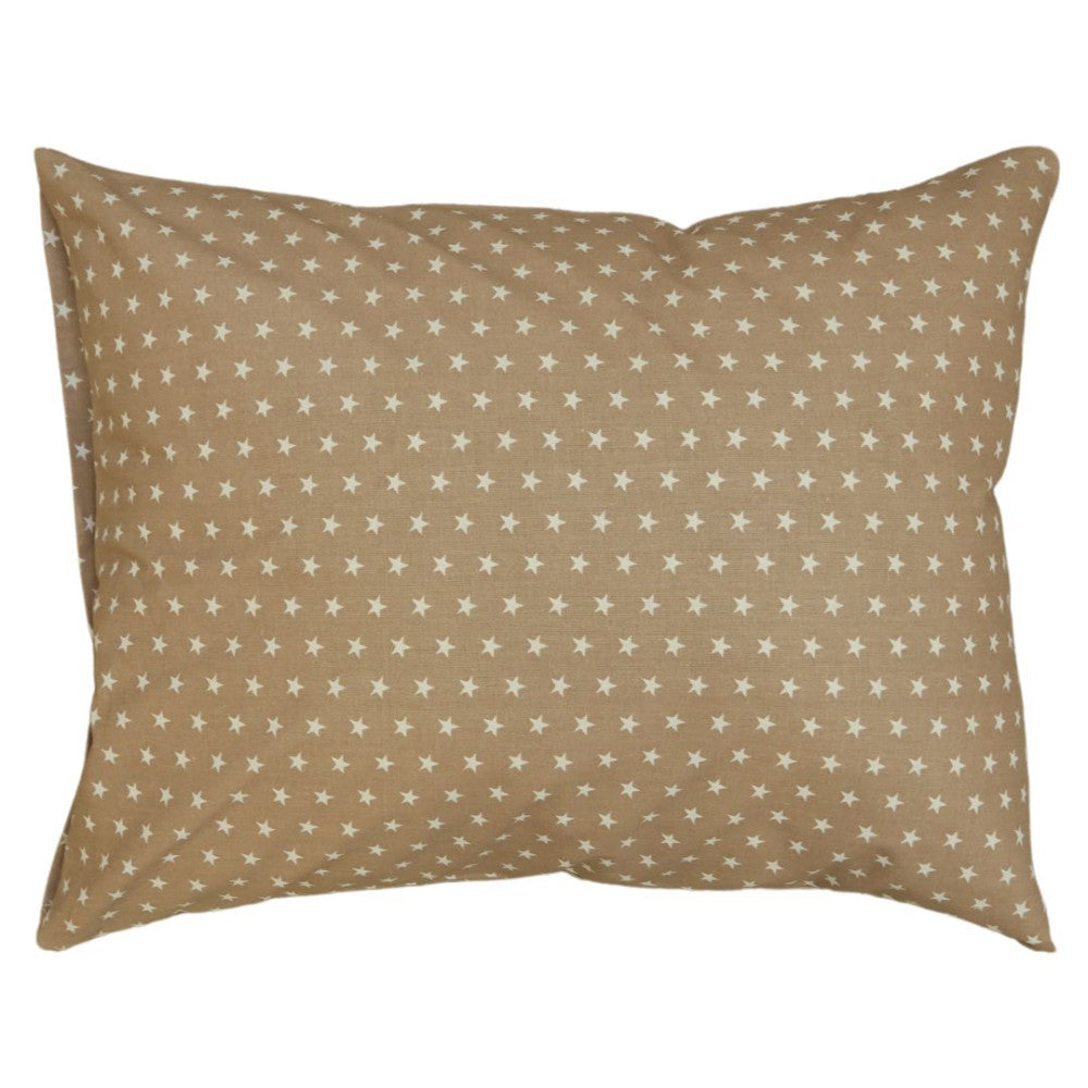 Baumwoll-Bettlaken-Set - 3-teilig - Braune und weiße Sterne