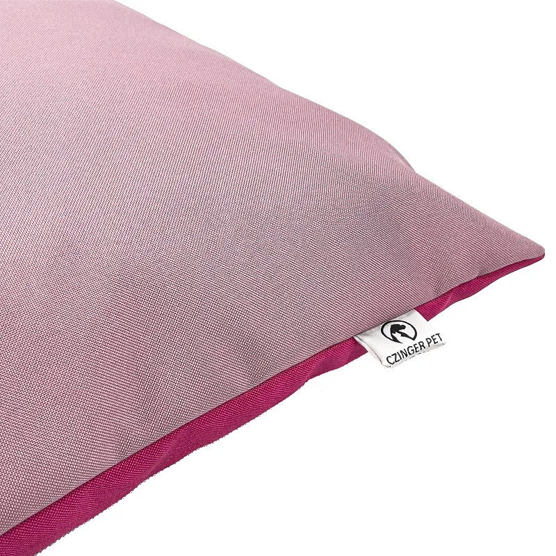Double-sided design pillow - dog bed - pale/dark pink