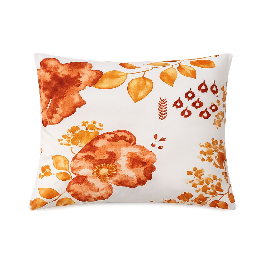 Flanell-Bettwäscheset - 3-teilig - Beige/Weiß