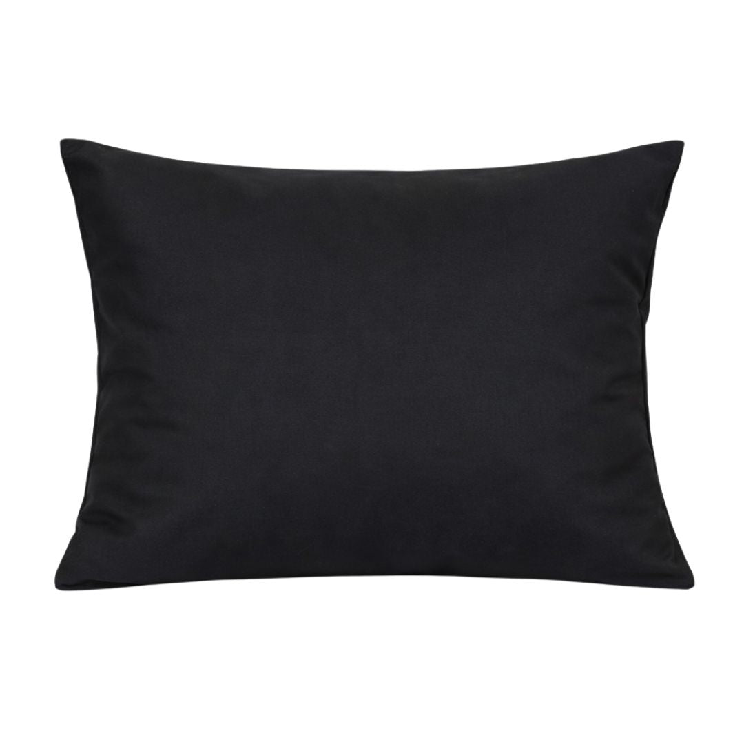 Fekete színű szatén párnahuzat - TC 300