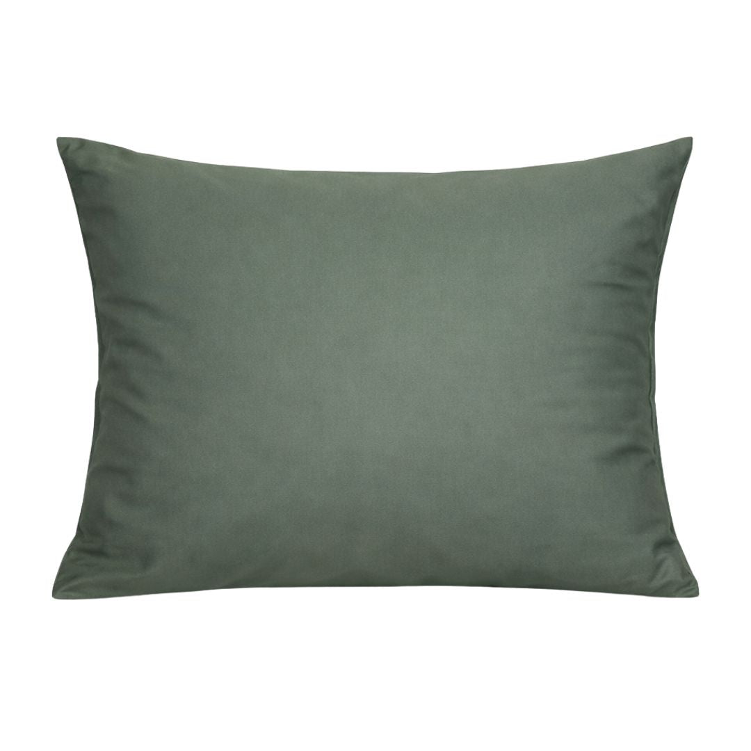 Olivazöld színű szatén párnahuzat - TC 300