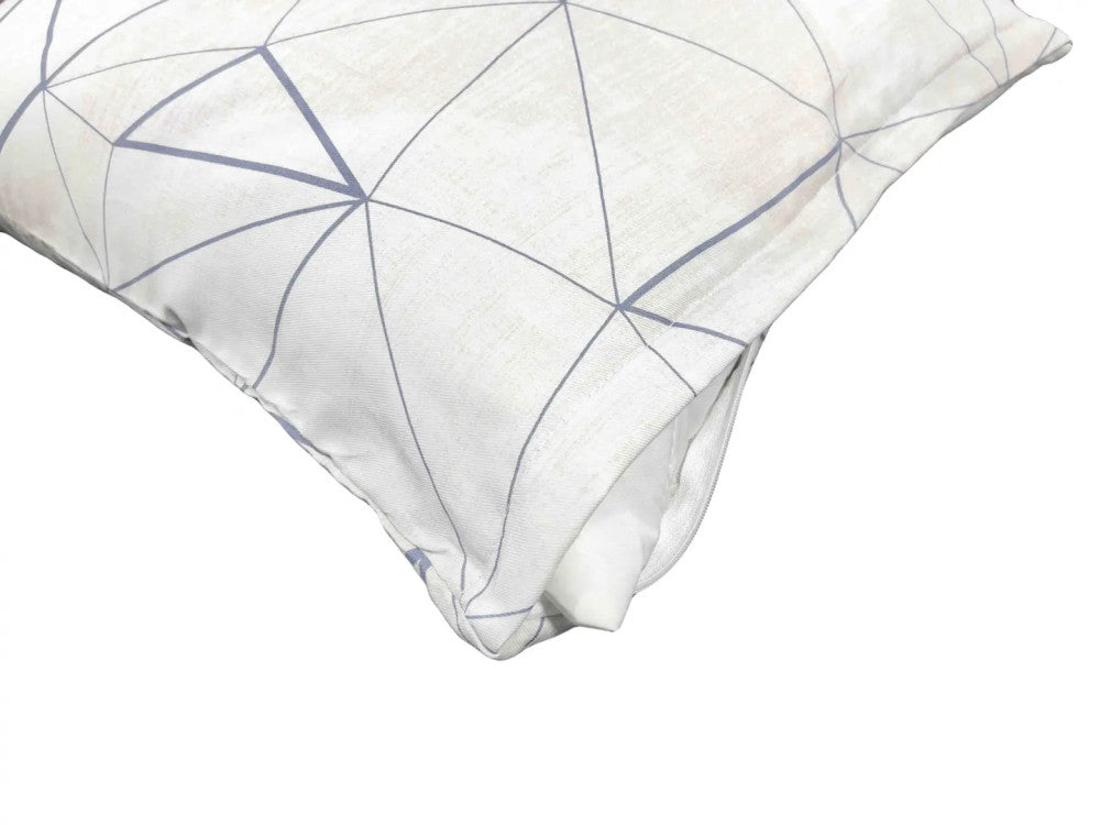 Cotton sateen pillowcase - Gray pattern