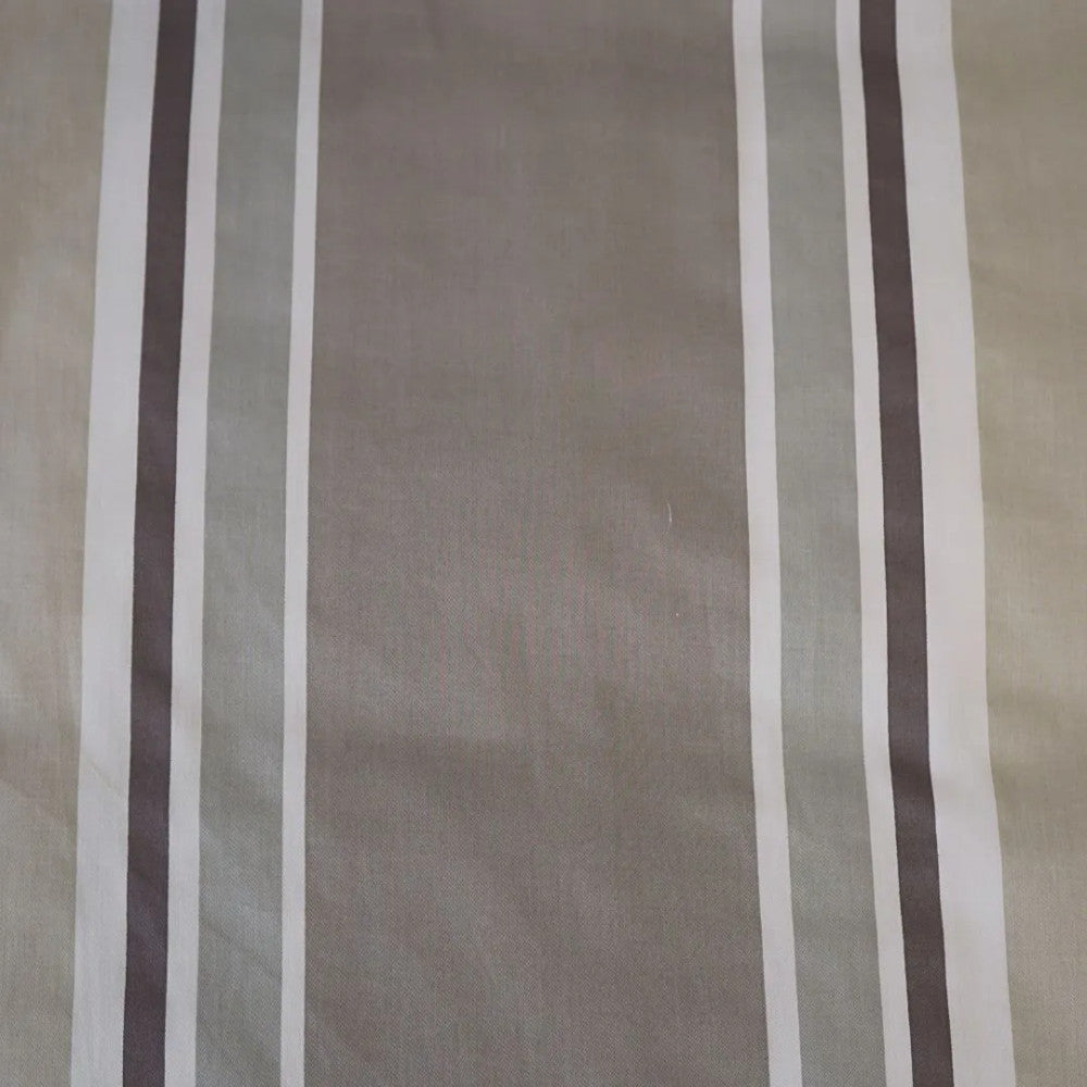 Cotton sateen pillowcase - Grey/brown