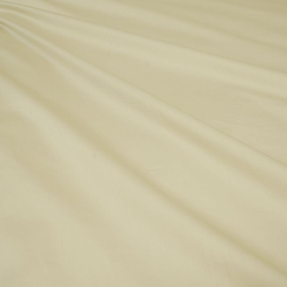 Baumwollsatin-Bettwäscheset mit englischem Rand - 3-teilig - Hellgold - TC 250