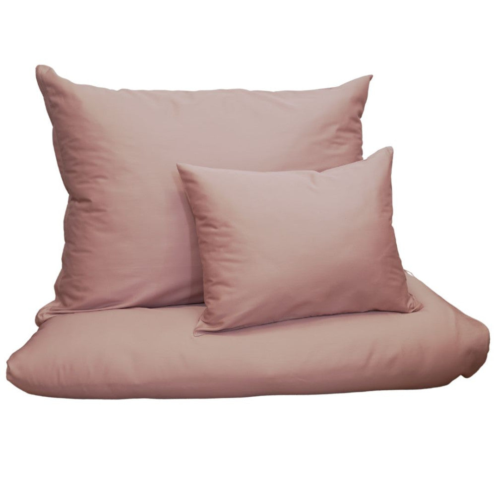 Mauve Satin-Bettwäscheset - 3-teilig - TC 250