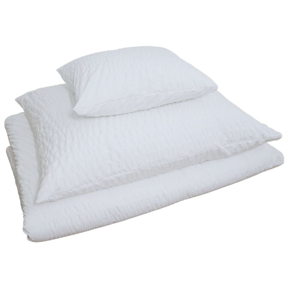 Krepp-Bettwäscheset – 80 % Baumwolle – 20 % PE – umklappbar – 2er-Set – 130 g/m2