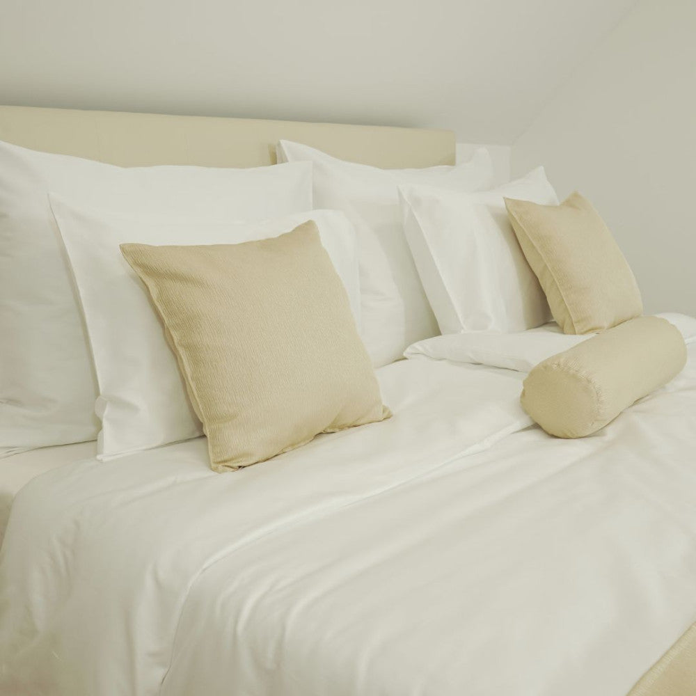 Hotel PERCAL Bettlaken aus 100 % Baumwollleinen – Spannbettlaken – 3er-Set – 120 g/m² – verpackt