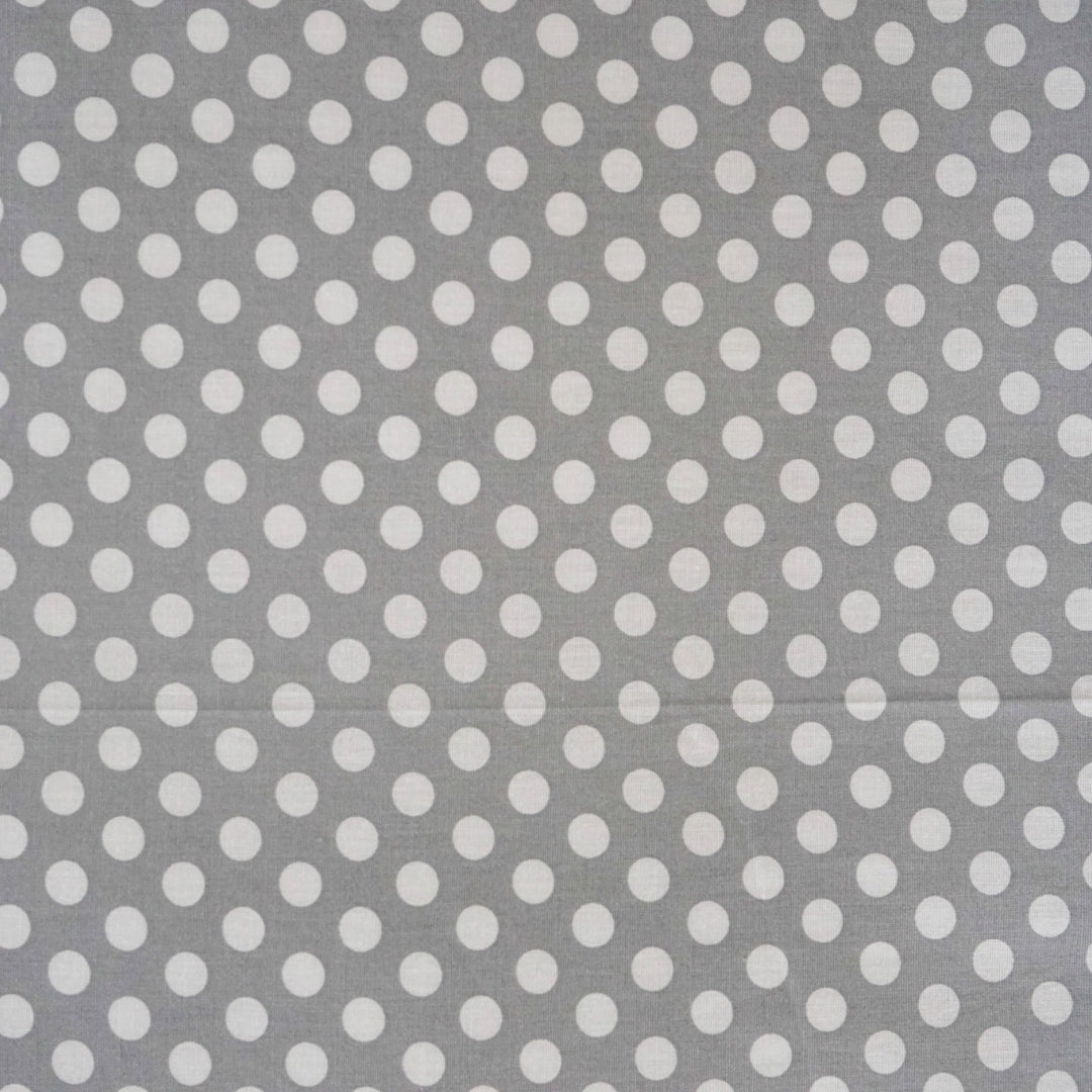 Cotton bed linen set - Grey polka dots