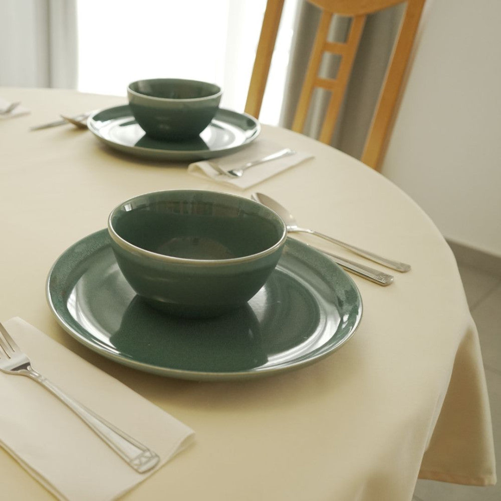 Szennytaszító asztalterítő - 50% pamut - 50% poliészter - Krém