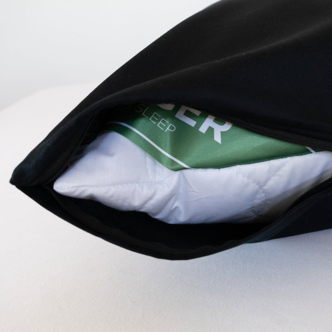 Fekete egyszínű szatén ágyneműhuzat garnitúra - TC 300